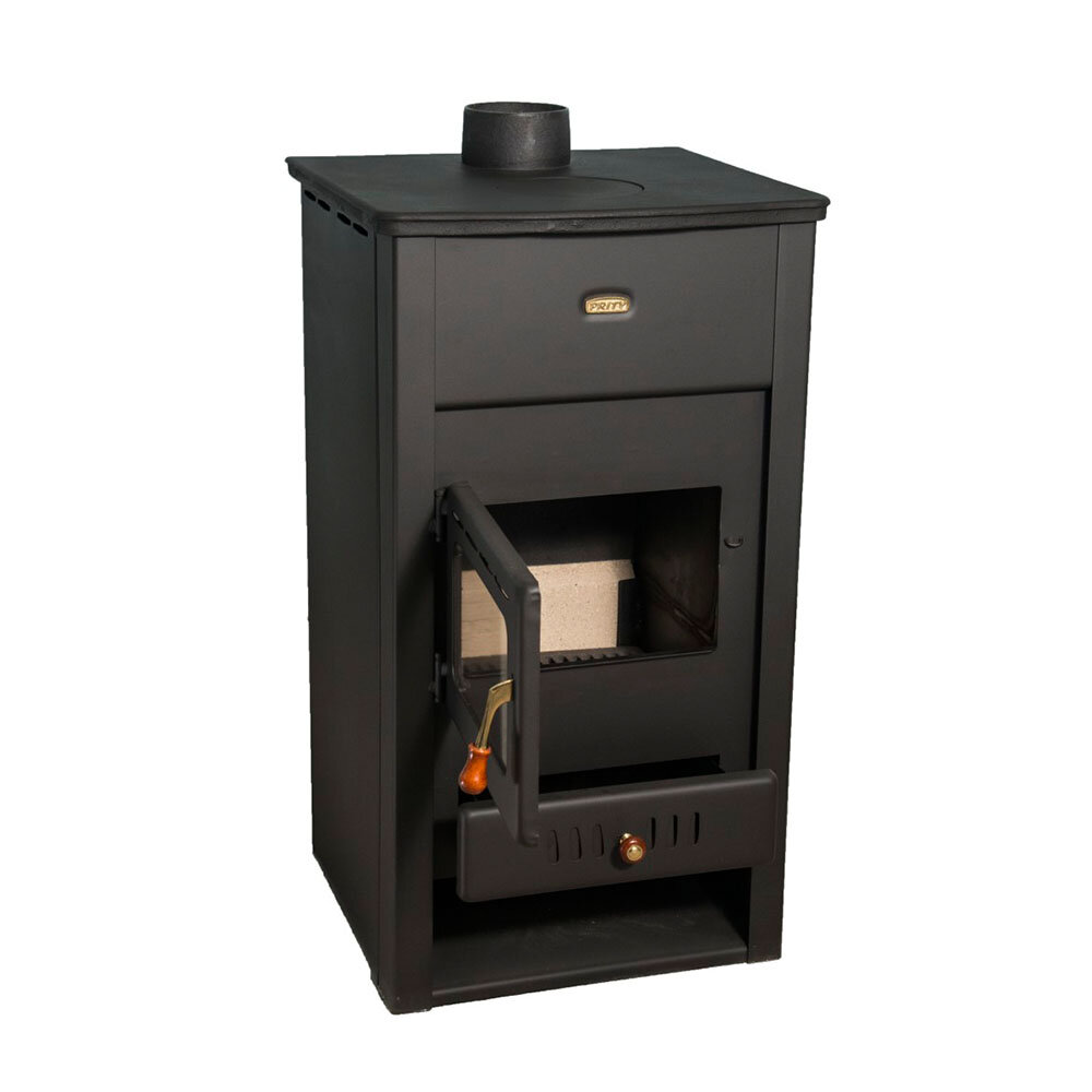 Piec na drewno Prity K2 CP z żeliwną płytą wierzchnią, 10,4 kW | Bezpośrednie piece na drewno | Piece na drewno |
