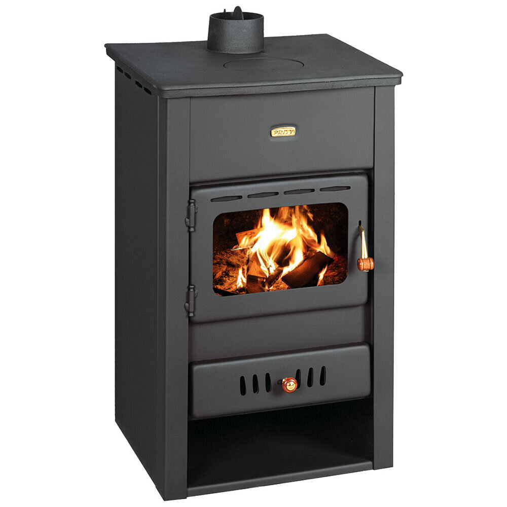 Piec na drewno Prity K2 CP z żeliwną płytą wierzchnią, 10,4 kW | Bezpośrednie piece na drewno | Piece na drewno |