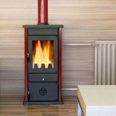 Piec z płaszczem wodnym na drewno MBS Thermo Vesta, Czerwony, 11.2 kW - Piece z płaszczem wodnym