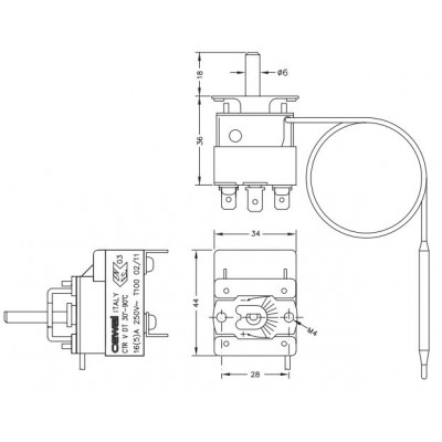 Capillary electromechanical thermostat Cewal, CTR - Porównanie produktów
