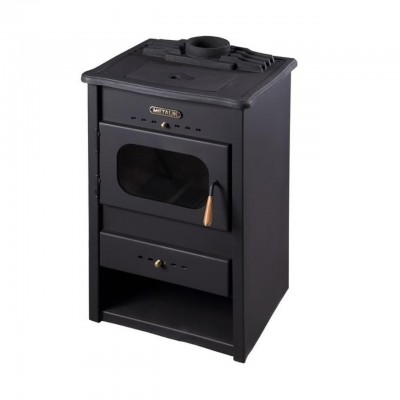 Piec na drewno Metalik z solidnym topem z żeliwa, 9.6 kW - Porównanie produktów
