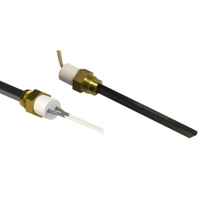 Zapalarka / Grzałka do pieca na pellet Eco Spar, BURNiT, Adler, AMG, Ecoteck, niskonapięciowa, długość całkowita 126mm, 120W do 24V - Zapalarki / Grzałki do pieca na pellet