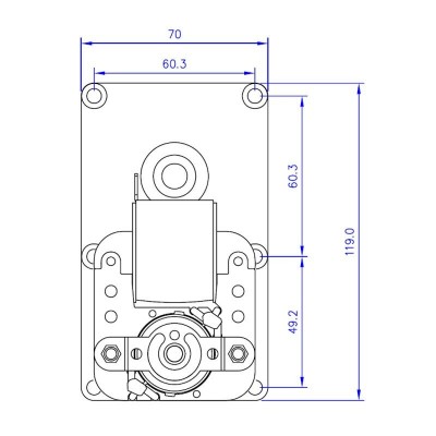Motoreduktor Mellor FB1167, 3RPM do pieca na pelet Clam, Ecoteck, Moretti Design, Ravelli i inne - Części do pieca na pellet