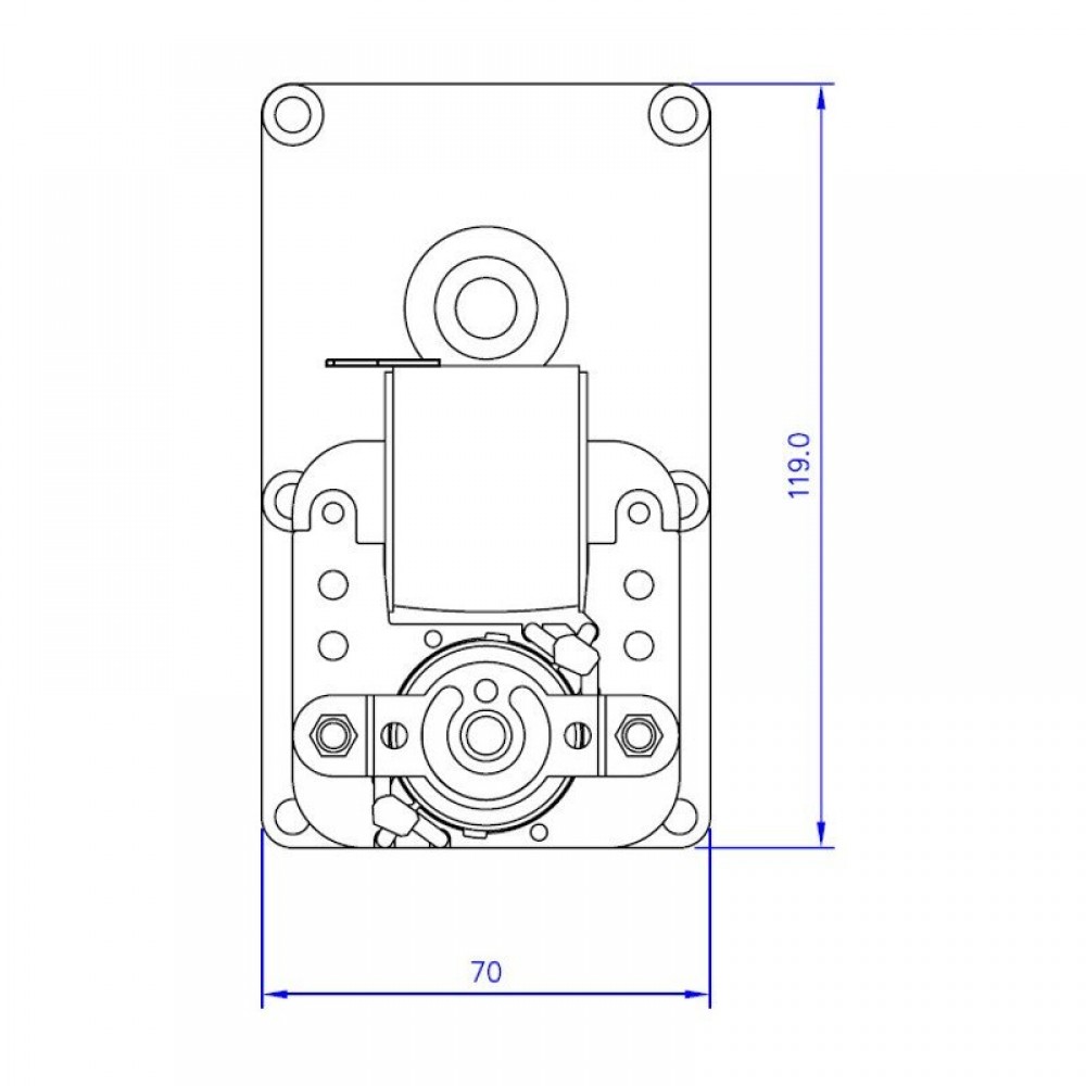Motoreduktor Mellor FB1255, 4 RPM do pieca na pellet Eco Spar i innych | Motoreduktory | Części pieca na pellet |