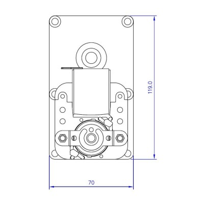 Motoreduktor Mellor FB1255, 4 RPM do pieca na pellet Eco Spar i innych - Części do pieca na pellet