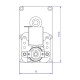 Motoreduktor Mellor FB1255, 4 RPM do pieca na pellet Eco Spar i innych | Motoreduktory | Części pieca na pellet |