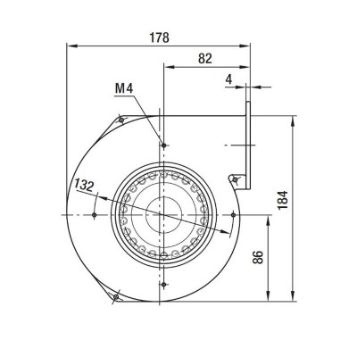 Wentylator odśrodkowy EBM do pieców pelletowych Clam, przepływ 265 m³/h - Porównanie produktów