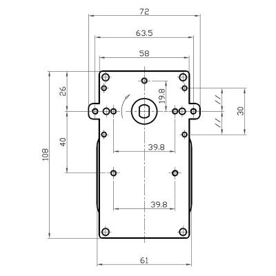 Motoreduktor z wałem drążonym Kenta K9117157, 5 obr/min do pieca na pelet Cadel, Deville, Eurofiamma, Italflame, Karmek One, Puros, Qlima, Zibro, Eurostek, Ambiente e Calore, Bestfire, Eurostek, Fair, Italiana Camini, King Fire, Mecatech, MG, Puros, Tecnoflam, TMC i inne - Części do pieca na pellet