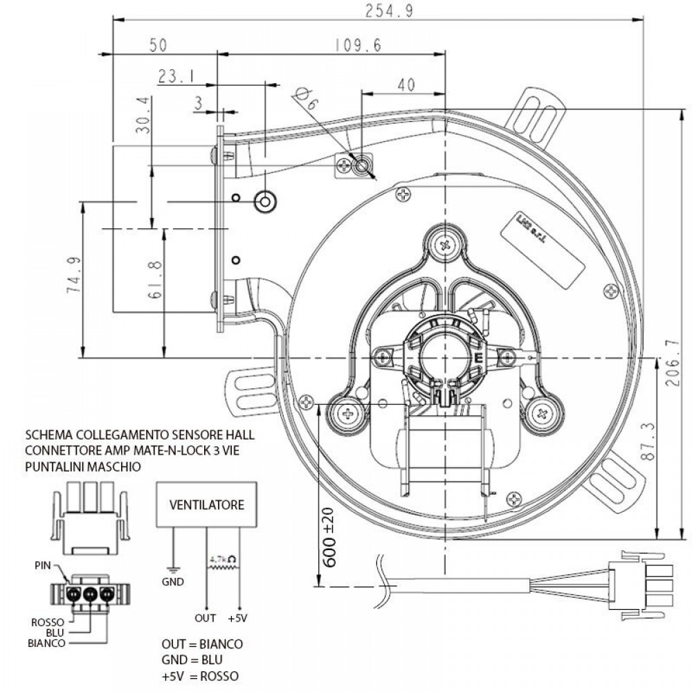 Wentylator wyciągowy dymu LN2 Natalini do pieców pelletowych Eco Spar, AMG, Cadel, Arce, Calecosol, Caminetti Montegrappa, Euroalpi, Moretti Design, Sideros, Deville, Ecoteck, Edilkamin, Emaflam, La Nordica, MCZ, Palazzetti, Palladio, Piazzetta, Qlima, Ra
