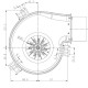 Wentylator wyciągowy dymu LN2 Natalini do pieców pelletowych Eco Spar, AMG, Cadel, Arce, Calecosol, Caminetti Montegrappa, Euroalpi, Moretti Design, Sideros, Deville, Ecoteck, Edilkamin, Emaflam, La Nordica, MCZ, Palazzetti, Palladio, Piazzetta, Qlima, Ra