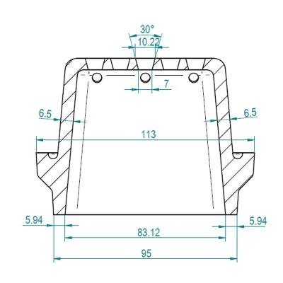 Ruszt do pieca na pellet, 113 x 93 mm - Ruszt do pieca na pellet