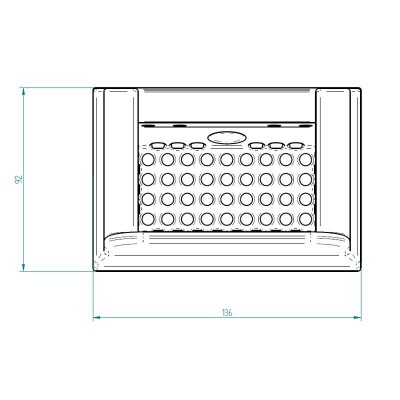 Ruszt do pieca na pellet Kalon, 136 x 92 mm - Ruszt do pieca na pellet