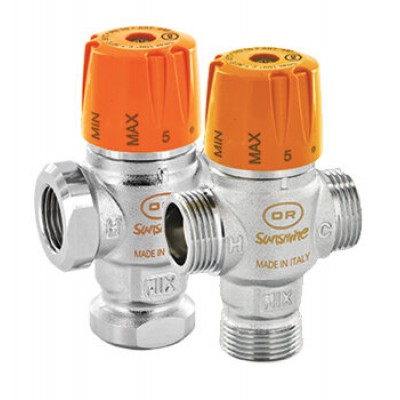 Adjustable thermostatic mixing valve, Solar model - Porównanie produktów