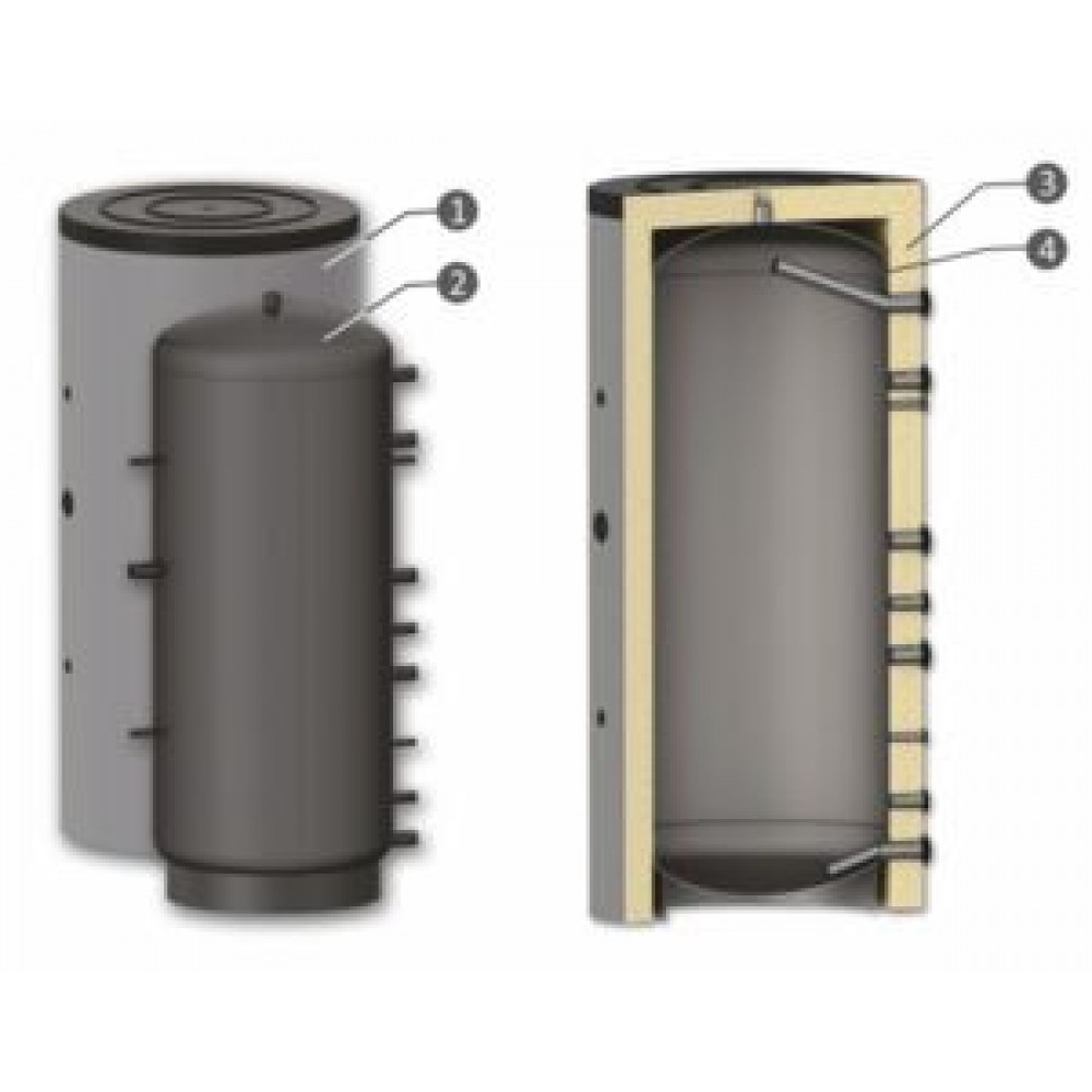 Zbiornik buforowy Sunsystem, Model P 2500, Pojemność 2500L, Statek Przemysłowy | Buffers Zbiornik buforowy Sunsystem, Model P 2500, Pojemność 2500L, Statek Przemysłowy | Buffers | |