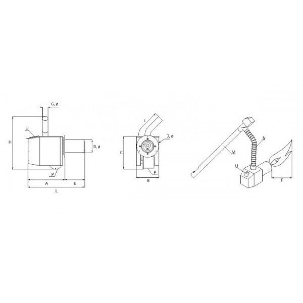 Palnik na pellet BURNiT Pell 90, 30-90kW | Palniki na pellet | Pellets |