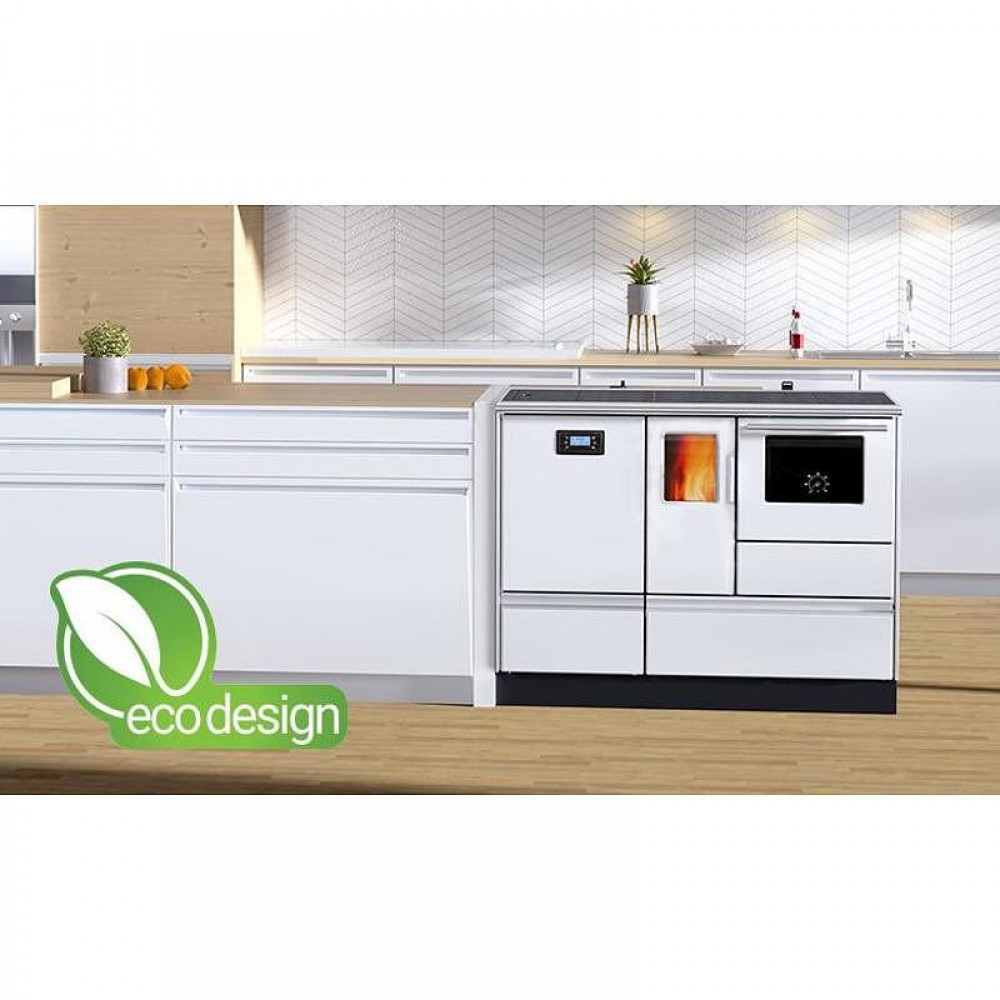 Kuchnia na pellet z płaszczem wodnym Alfa Plam Alfa Term 20 Pellet Biały, 20kW | Kuchnie na pellet |  |