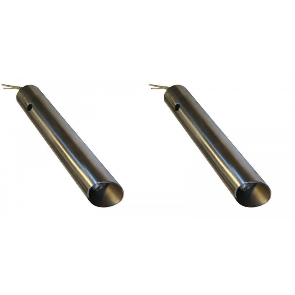 Grzałka / Zapalarka do palnika na pellet z rurką doprowadzającą powietrze do Ferroli, Anselmo Cola i innych, długość całkowita 130mm, 350W - x2 | Grzałki / Zapalarki do palnika na pellet | Części do palnika na pellet |