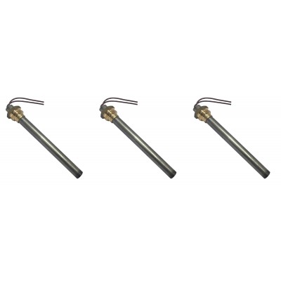Zapalarka / Grzałka do pieca na pellet Ecoteck, Ravelli i inne, długość całkowita 114mm, 250W - x3 - Części do pieca na pellet