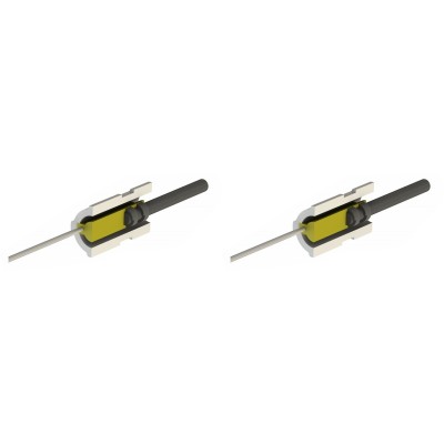 Zapalarka / Grzałka do pieca na pellet Eco Spar, BURNiT, niskonapięciowa, długość całkowita 65mm, moc 95W do 24V - x2 - Części do pieca na pellet
