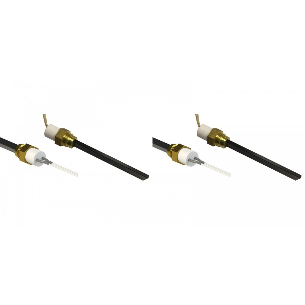 Zapalarka / Grzałka do pieca na pellet Eco Spar, BURNiT, Adler, AMG, Ecoteck, niskonapięciowa, długość całkowita 126mm, 120W do 24V - x2
