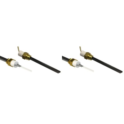 Zapalarka / Grzałka do pieca na pellet Eco Spar, BURNiT, Adler, AMG, Ecoteck, niskonapięciowa, długość całkowita 126mm, 120W do 24V - x2 - Części do pieca na pellet