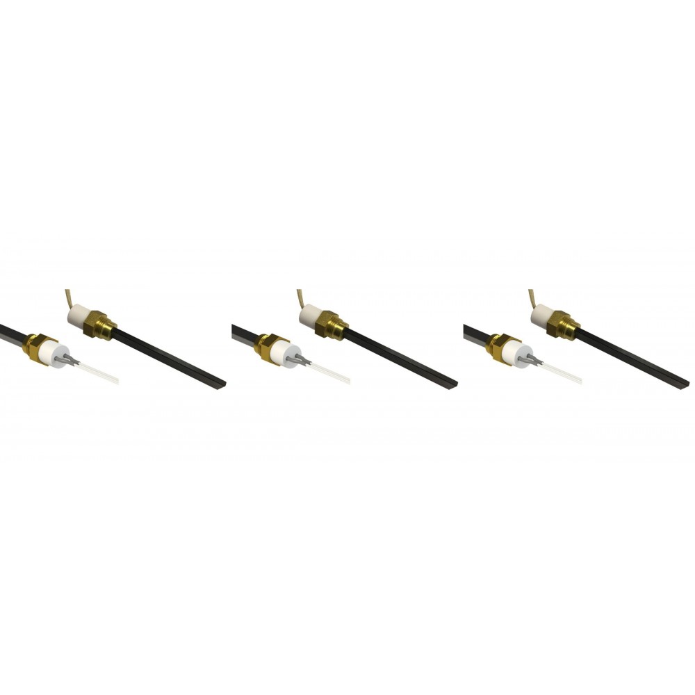 Zapalarka / Grzałka do pieca na pellet Eco Spar, BURNiT, Adler, AMG, Ecoteck, niskonapięciowa, długość całkowita 126mm, 120W do 24V - x3 | Zapalarki / Grzałki do pieca na pellet | Części do pieca na pellet |