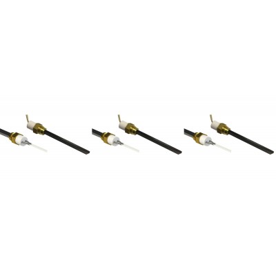 Zapalarka / Grzałka do pieca na pellet Eco Spar, BURNiT, Adler, AMG, Ecoteck, niskonapięciowa, długość całkowita 126mm, 120W do 24V - x3 - Części do pieca na pellet