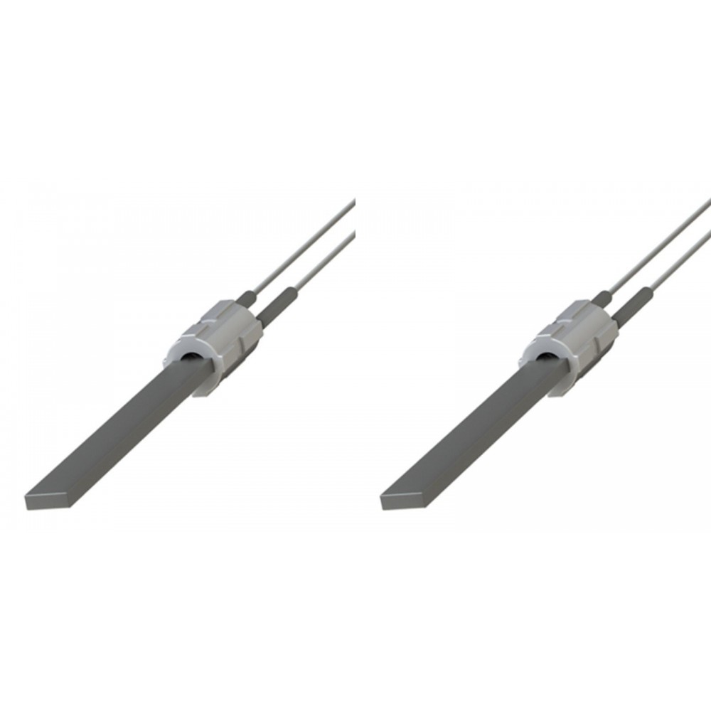 Zapalarka / Grzałka do pieca na pellet z czarnym kryształem kwarcu do Eco Spar, BURNiT, Palazzetti, Ravelli, MCZ, długość całkowita 122mm, moc 300W - x2 | Zapalarki / Grzałki do pieca na pellet | Części do pieca na pellet |