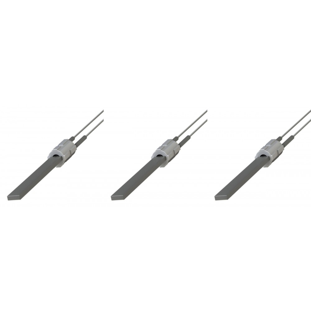 Zapalarka / Grzałka do pieca na pellet z czarnym kryształem kwarcu do Eco Spar, BURNiT, Palazzetti, Ravelli, MCZ, długość całkowita 122mm, moc 300W - x3 | Zapalarki / Grzałki do pieca na pellet | Części do pieca na pellet |